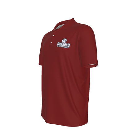 Adult Quaboag Baseball UV Protection Polo - Maroon