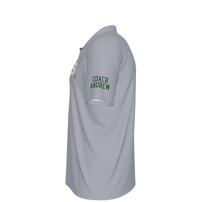 Men's Sturbridge Little League UV Protection Polo - Coach's Gray Edition (Personalized)