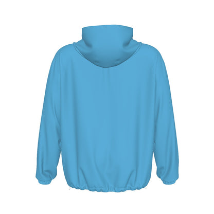 Adult Unisex 1/2 Zip Storm Pullover Windbreaker - Blue Edition (Personalized)