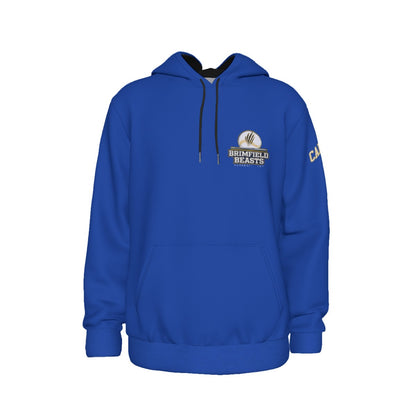 Adult Brimfield Beasts Flag Hoodie - Blue Edition (Personalized)