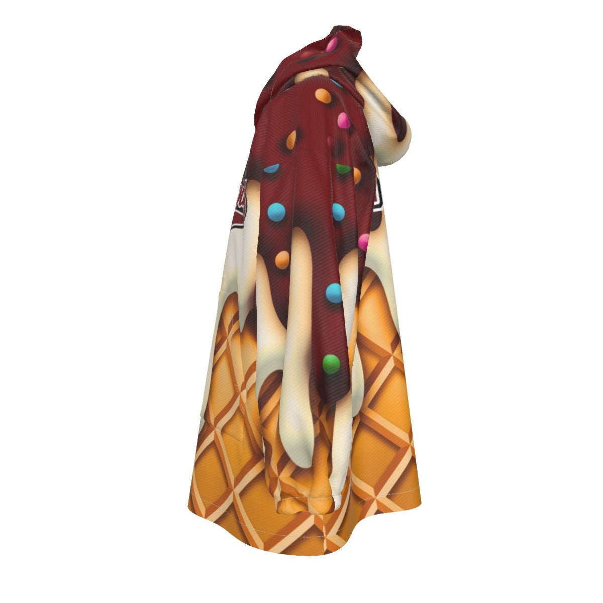 Personalized Youth Quaboag Cubs Ice Cream Drip Blanket Hoodie