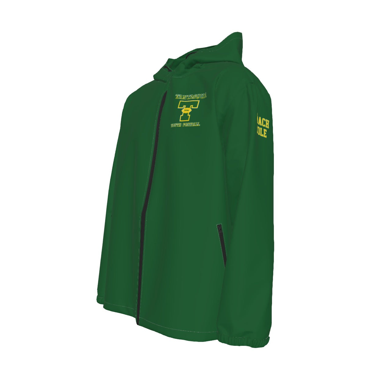 Adult Unisex Full Zip Tantasqua Youth Football Windproof Jacket - Coach's Personalized Edition