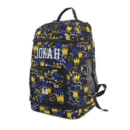 Personalized Football Drippy Crown Sports Bag