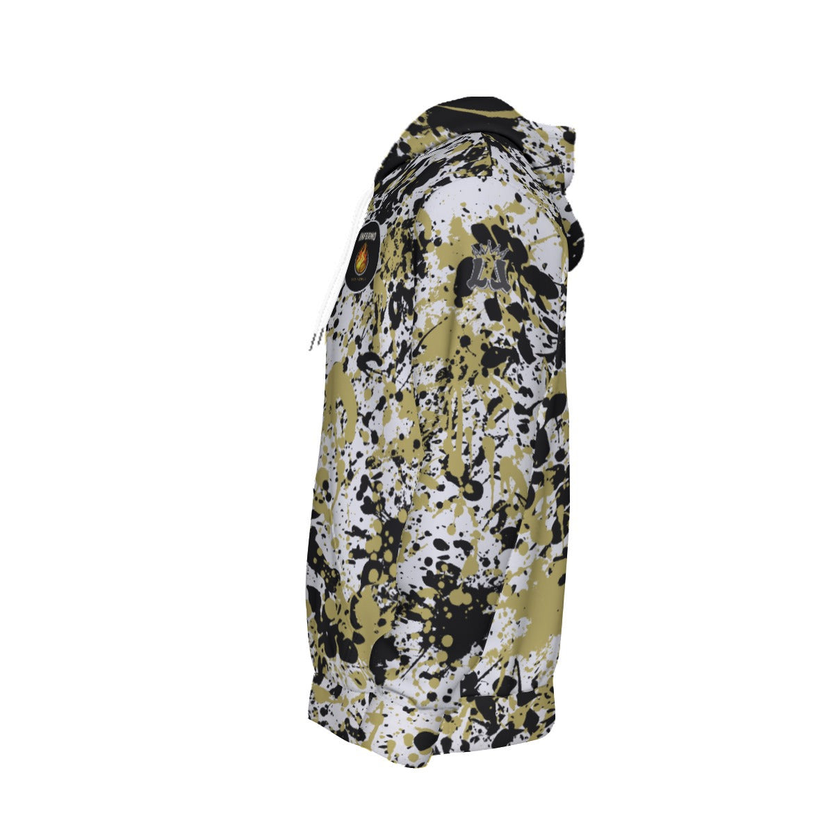 Adult Brimfield Inferno Paint Splatter Hoodie