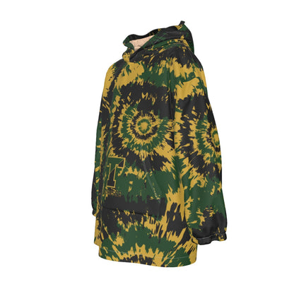Youth TRYLAX Tie Dye Sherpa Fleece Blanket Hoodie