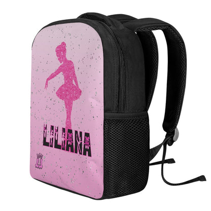 Personalized Dance Bag, Girls Custom Name Ballerina Backpack