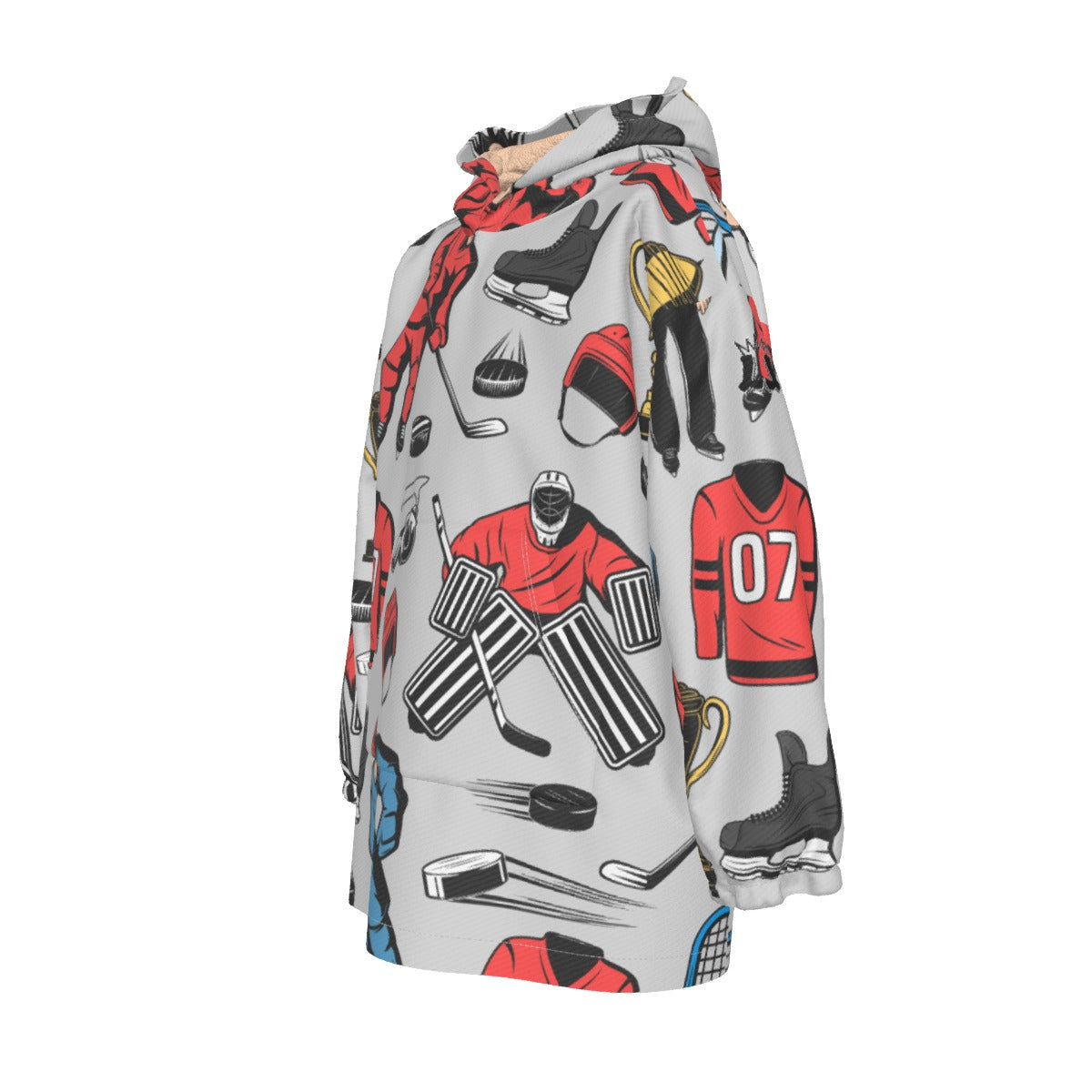Youth Ice Hockey Blanket Hoodie