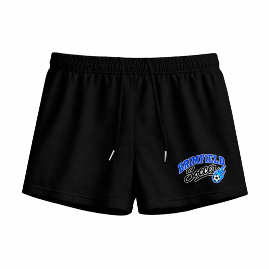 Youth Brimfield Soccer Mesh Shorts (Black Ed. 1, Loose Fit)