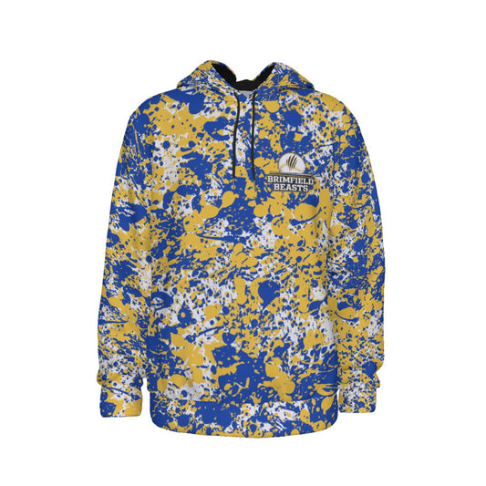 Adult Brimfield Beasts Baseball Paint Splatter Hoodie