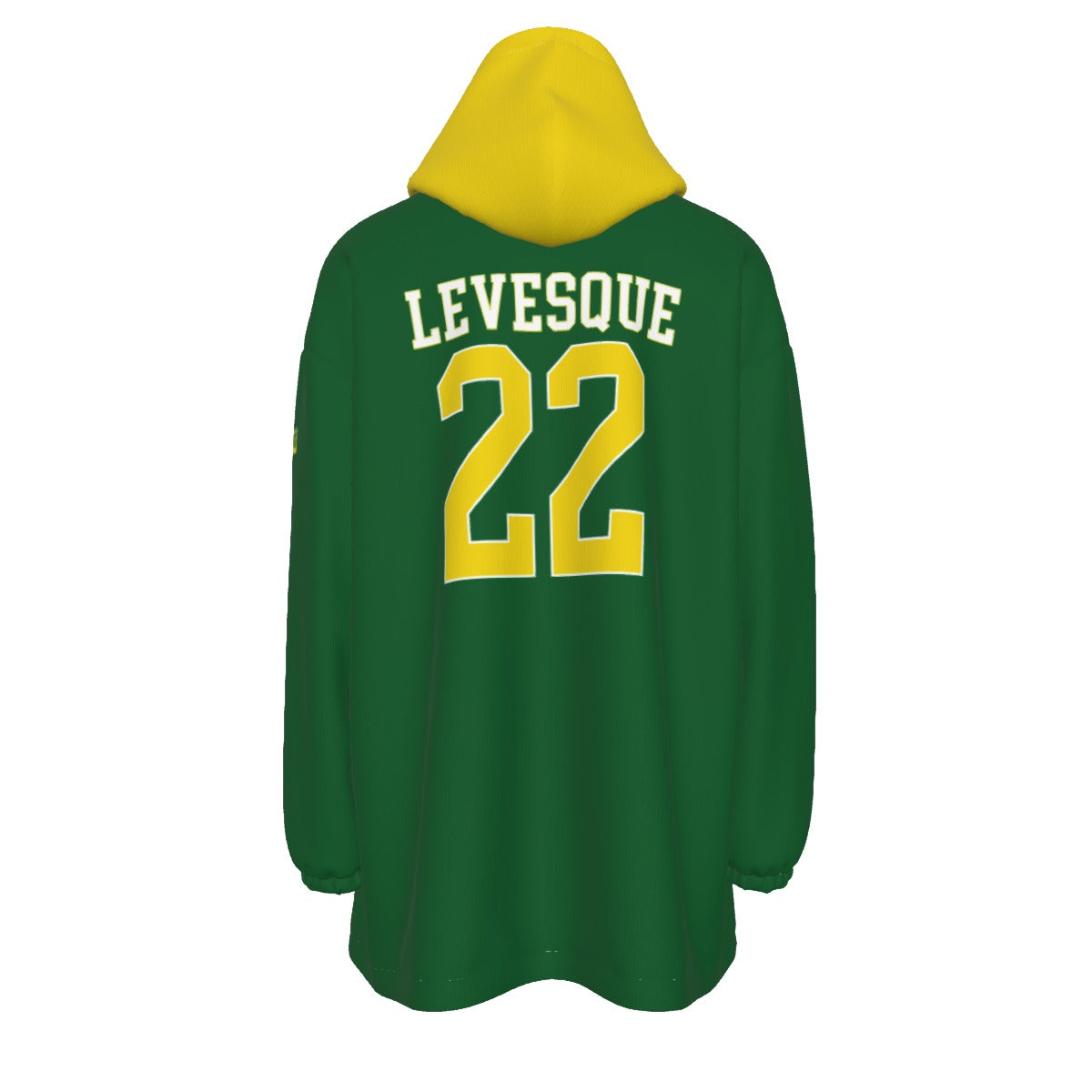 Adult Warriors Cheer Blanket Hoodie - Green Edition (Personalization Optional)