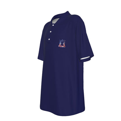 Youth UV Protection Patriotic Golf Polo Shirt