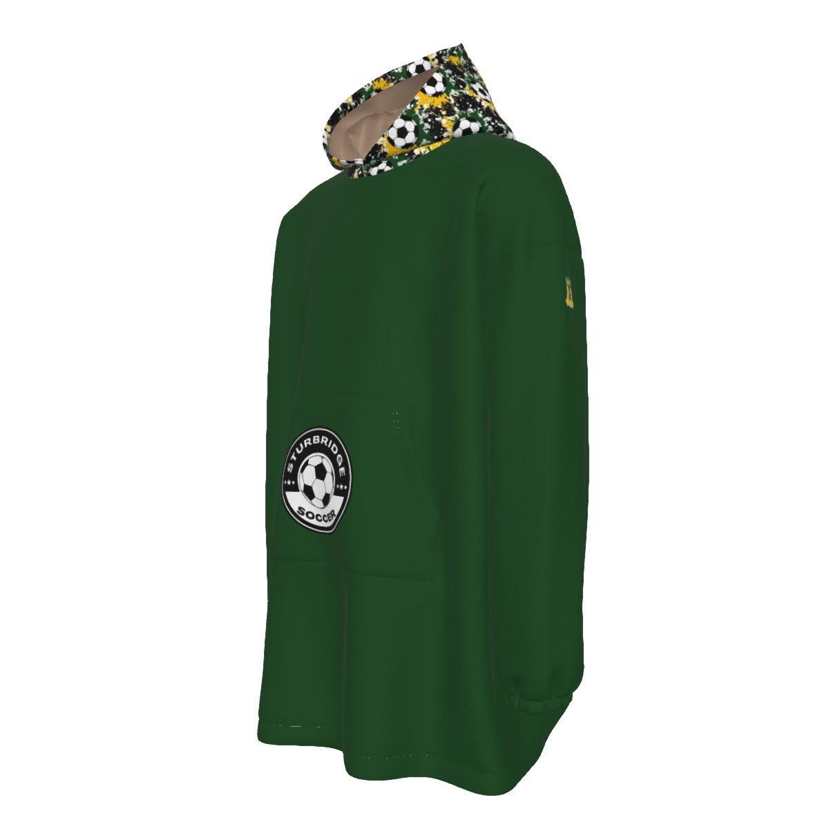 Adult Sturbridge Soccer Sherpa Fleece Hoodie Blanket Checkered Edition (Personalization Available)