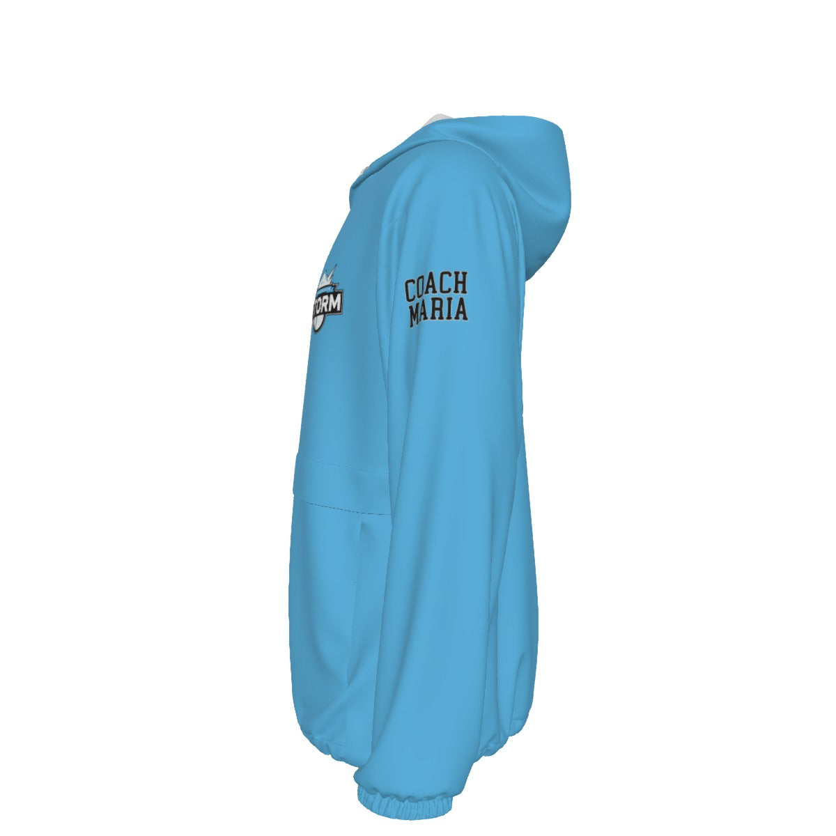Adult Unisex 1/2 Zip Storm Pullover Windbreaker - Blue Edition (Personalized)