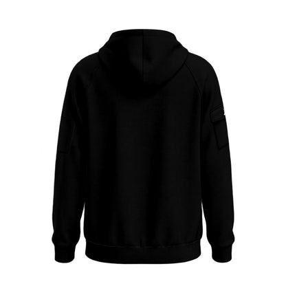Storm Unisex Adult Half-Zip Hoodie (Black, Non-Personalized)