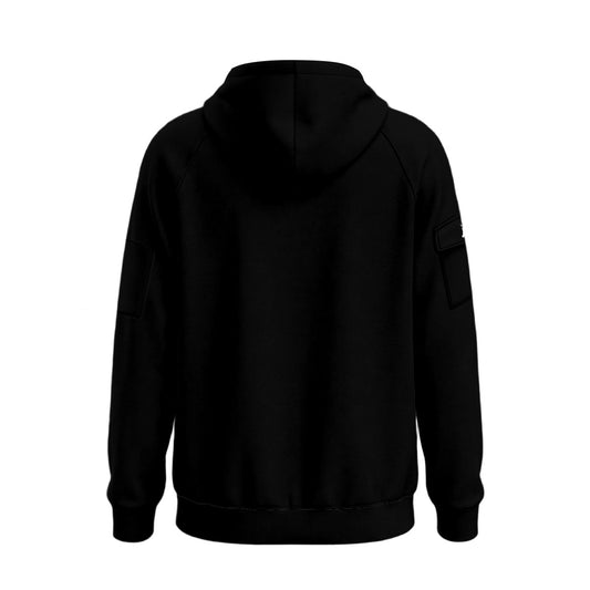 Storm Unisex Adult Half-Zip Hoodie (Black, Non-Personalized)