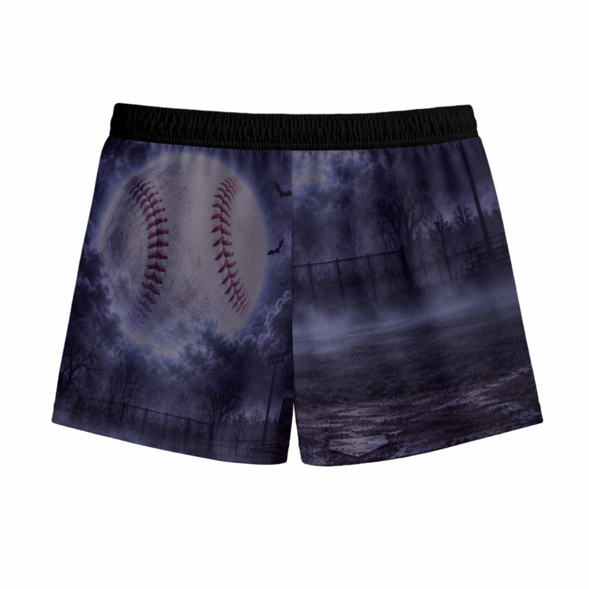 All-Over Print Youth Shorts with Inner Drawstring|Birdseye