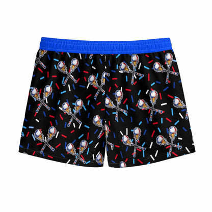 Youth Patriotic Summer Lacrosse Mesh Shorts