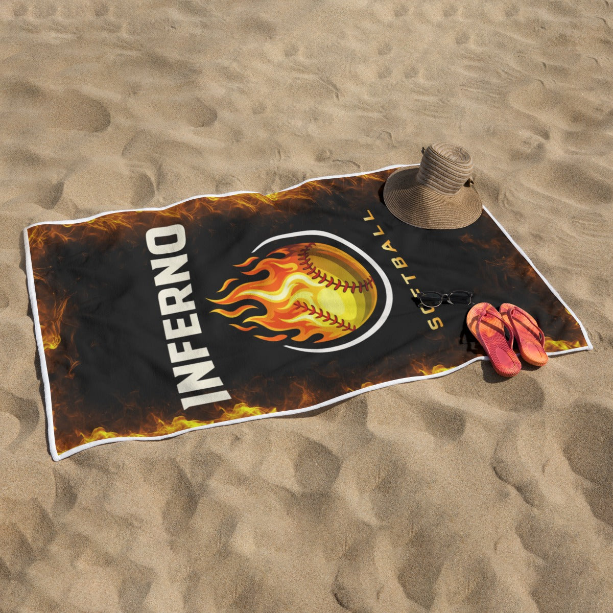 Brimfield Inferno Lightweight Quick-Drying Beach Towel