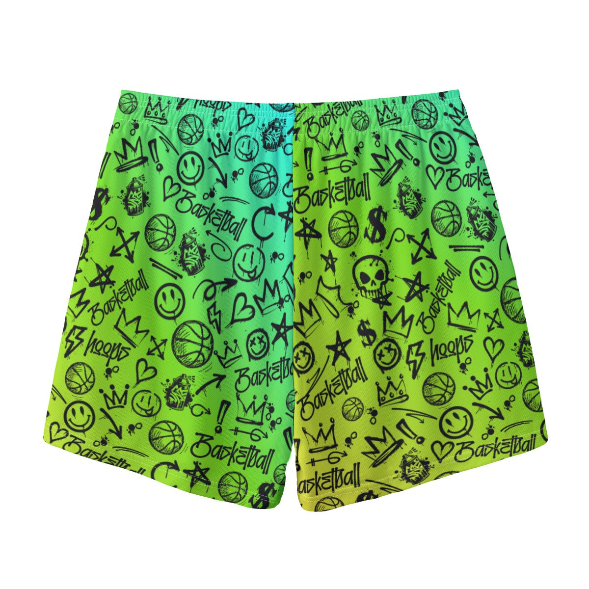 Adult Unisex Sports Shorts, All Over Print Mesh Shorts