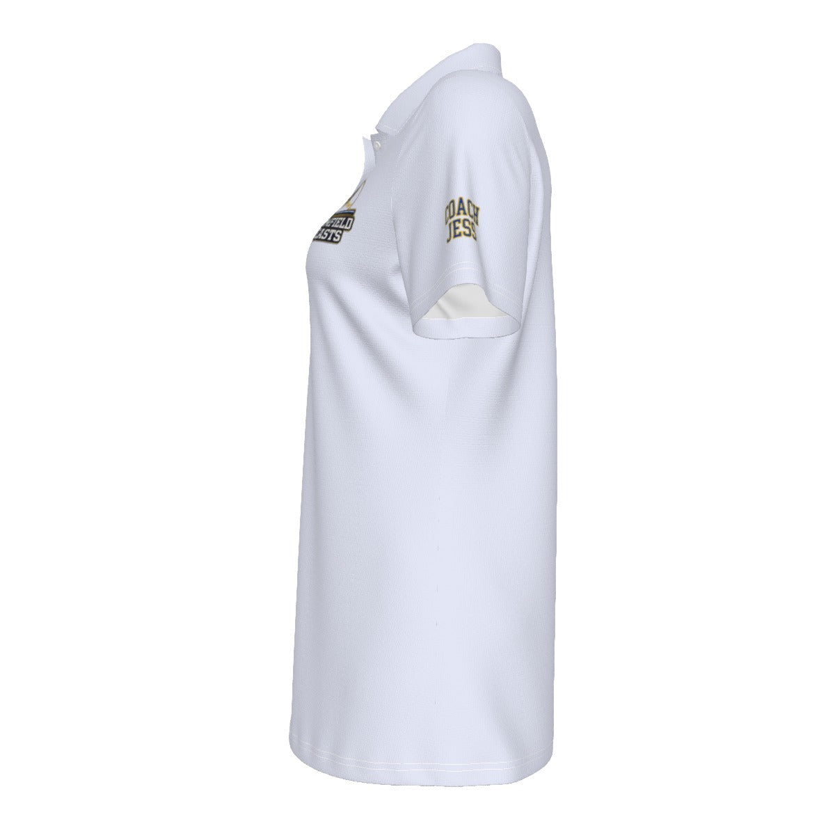 Women's Brimfield Baseball UV Protection Polo - White (Personalized Coach's Edition)