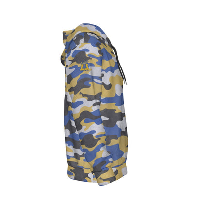 Adult Brimfield Beasts Distressed Camo Fleece Lined Hoodie