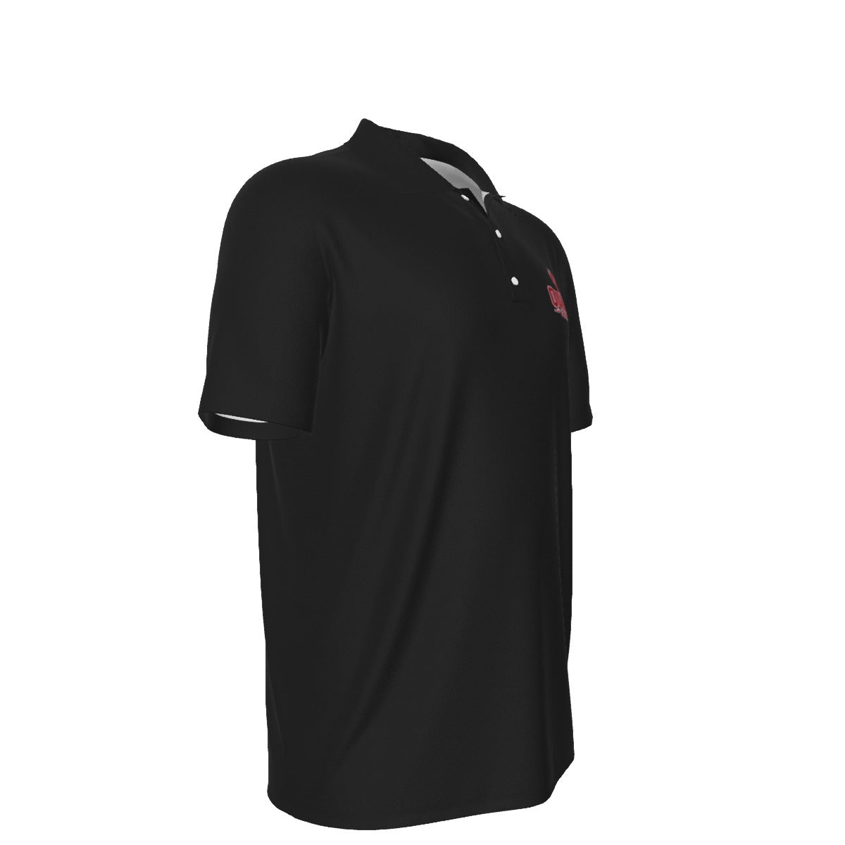 Adult Quaboag Baseball UV Protection Polo = Black