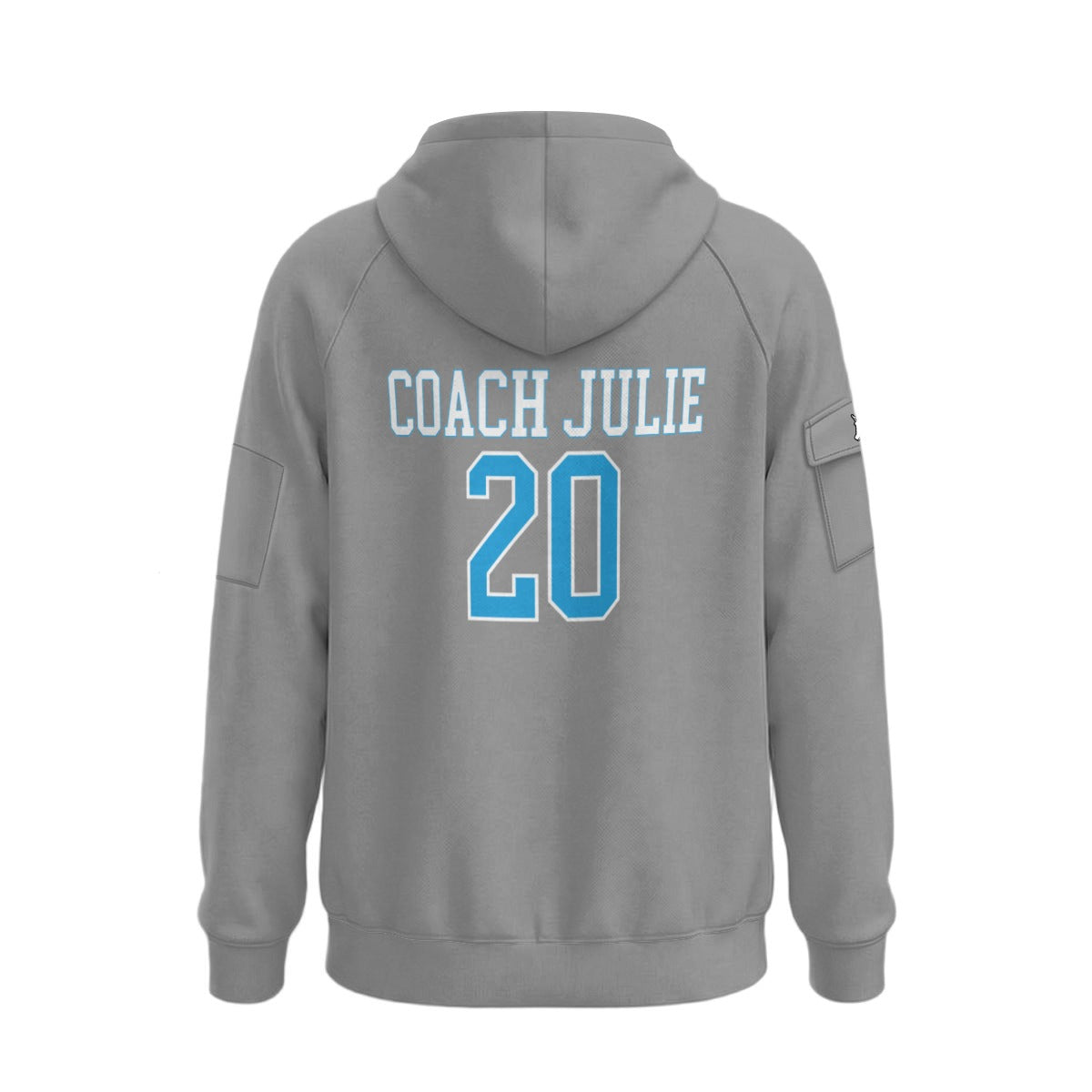Storm Unisex Adult Half-Zip Hoodie (Gray - Personalized)