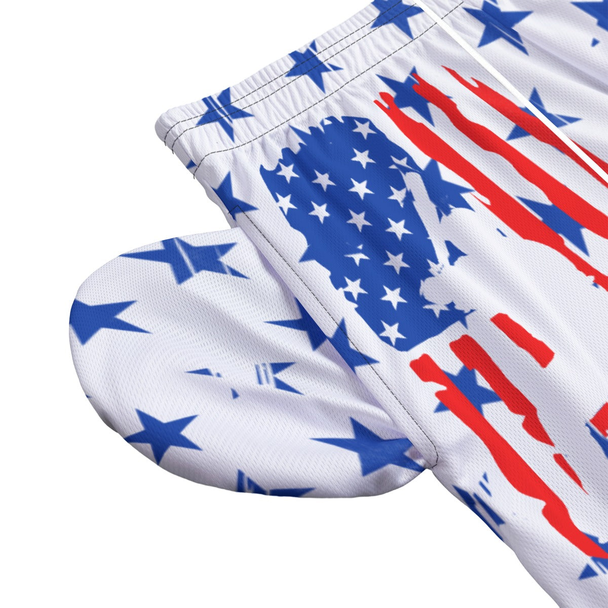 Adult Patriotic Baseball Mesh Shorts