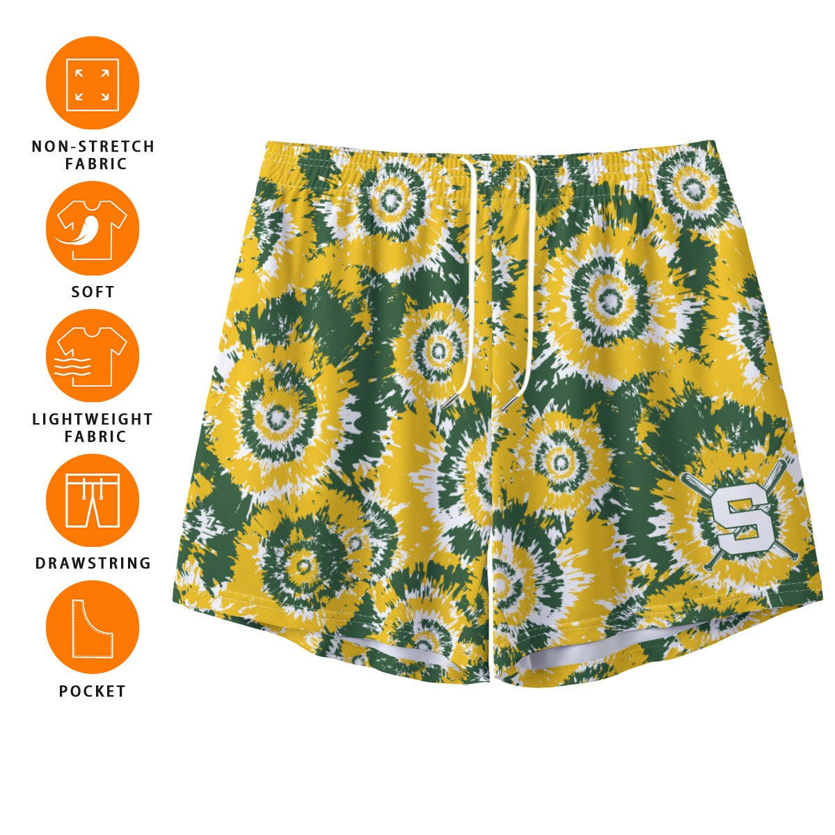 Adult Sturbridge Little League Baseball Shorts - Tie Dye Edition