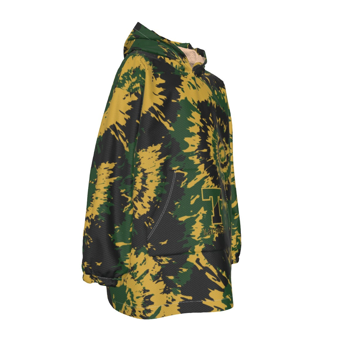 Youth TRYLAX Tie Dye Sherpa Fleece Blanket Hoodie