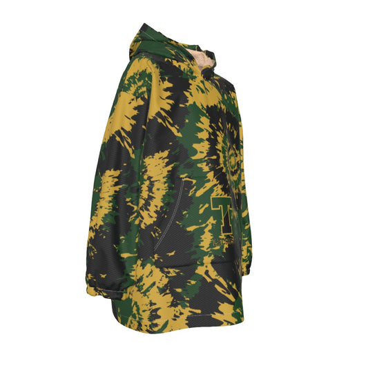 Youth TRYLAX Tie Dye Sherpa Fleece Blanket Hoodie