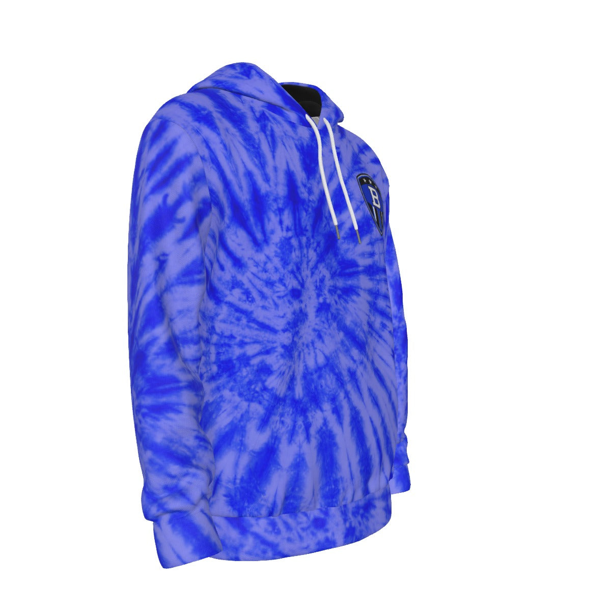 Adult Brimfield Soccer Royal Blue Tie Dye Hoodie