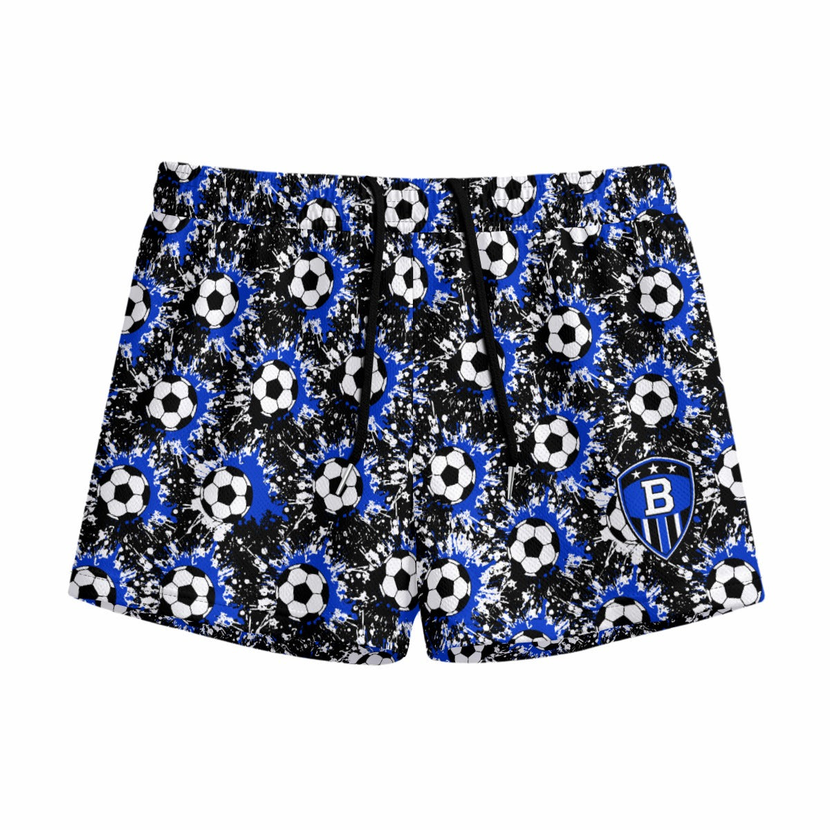 Youth Brimfield Soccer Mesh Shorts (Paint Splatter, Loose Fit)