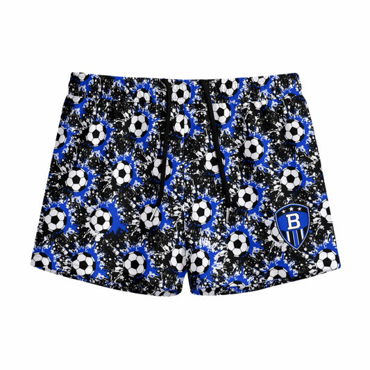 Youth Brimfield Soccer Mesh Shorts (Paint Splatter, Loose Fit)