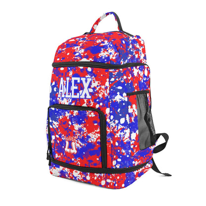 Patriotic Paint Splatter Sports Bag