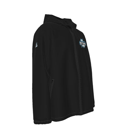 Adult Unisex Storm Full Zipper Windproof Jacket - Black Edition (Personalized)