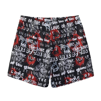 Valentine's "For the Love of the Game" Adult Unisex Mesh Basketball Shorts
