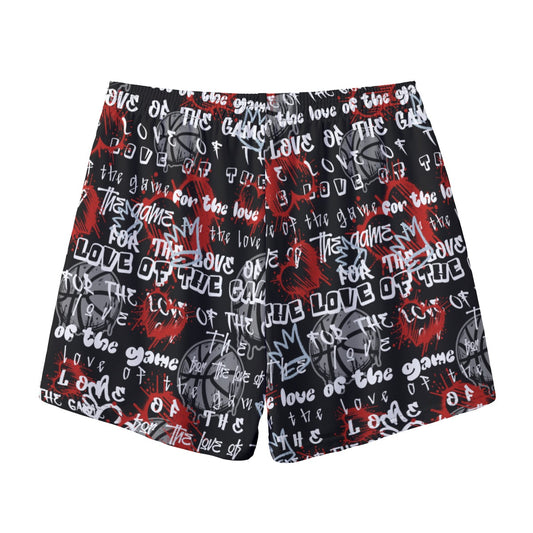 Valentine's "For the Love of the Game" Adult Unisex Mesh Basketball Shorts