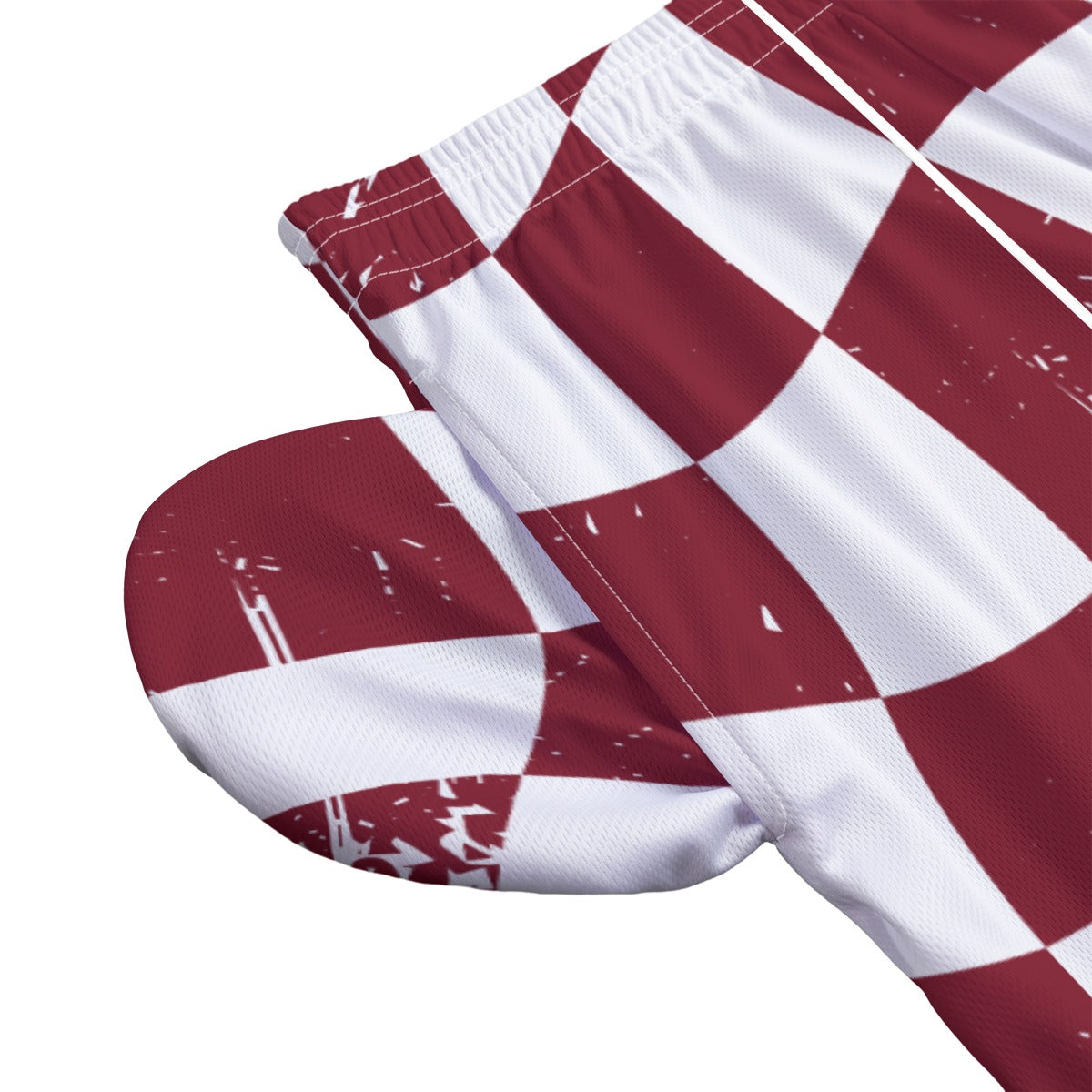 Adult Quaboag Baseball Mesh Shorts-Checkered