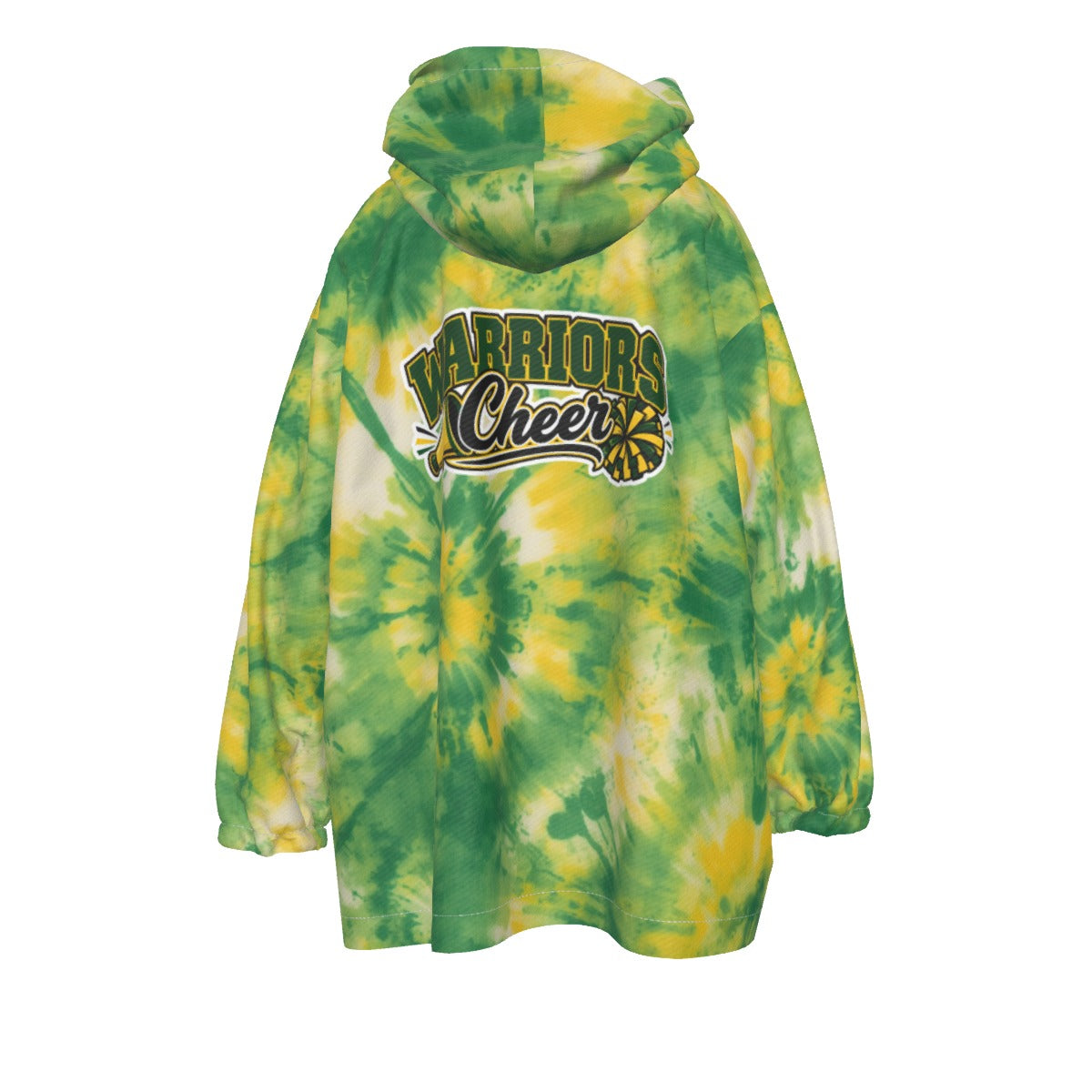 Youth TYFC Warriors Cheer Tie Dye Blanket Hoodie