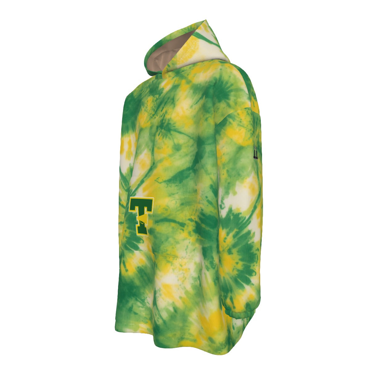 Adult TYFC Warriors Cheer Adult One-Size Tie-Dye Blanket Hoodie