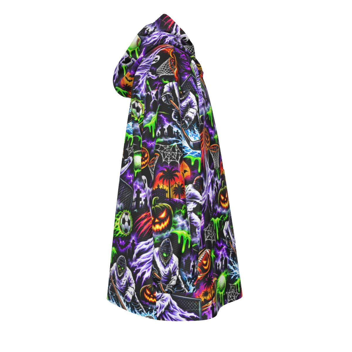 Kids Halloween Sport Theme Blanked Hoodie