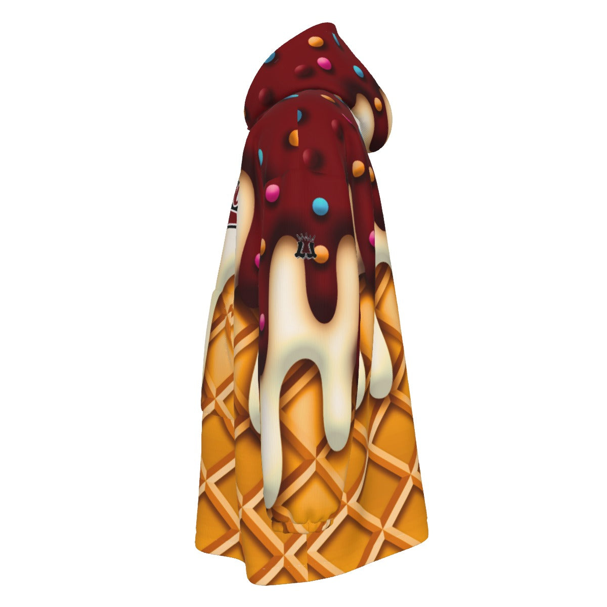 Adult Quaboag Baseball Ice Cream Drip Blanket Hoodie