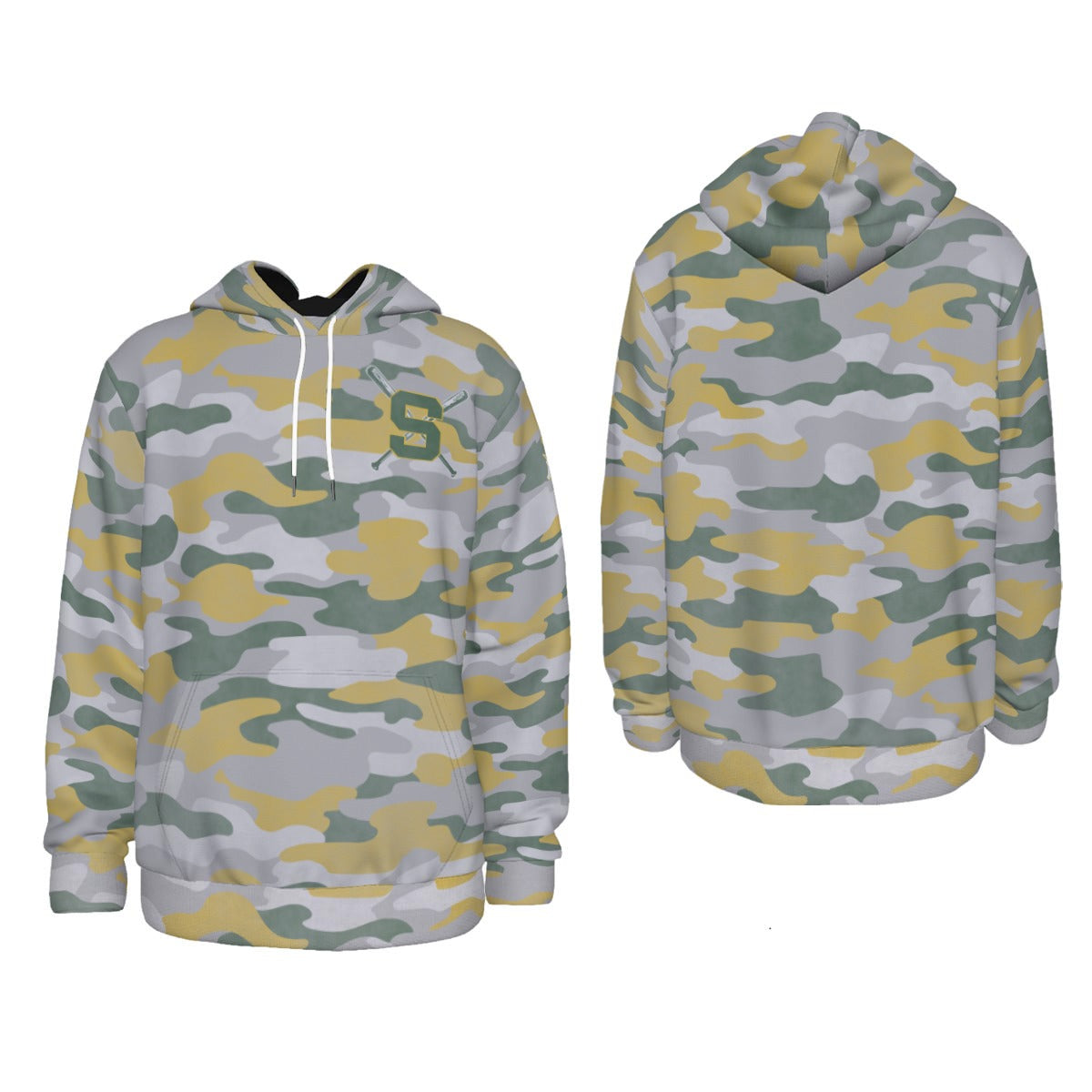 Adult Sturbridge Little League Baseball Vintage Camo Hoodie (Non-Personalized)