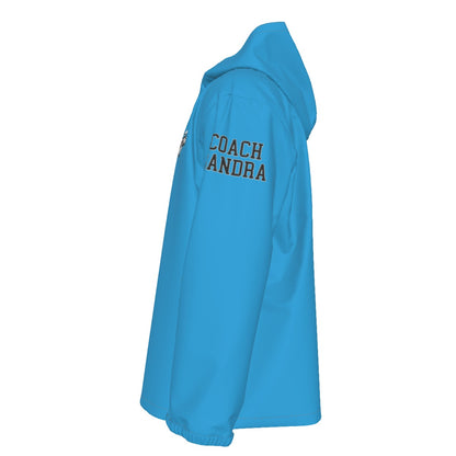 Adult Unisex Storm Full Zipper Windproof Jacket - Blue Edition (Personalized)