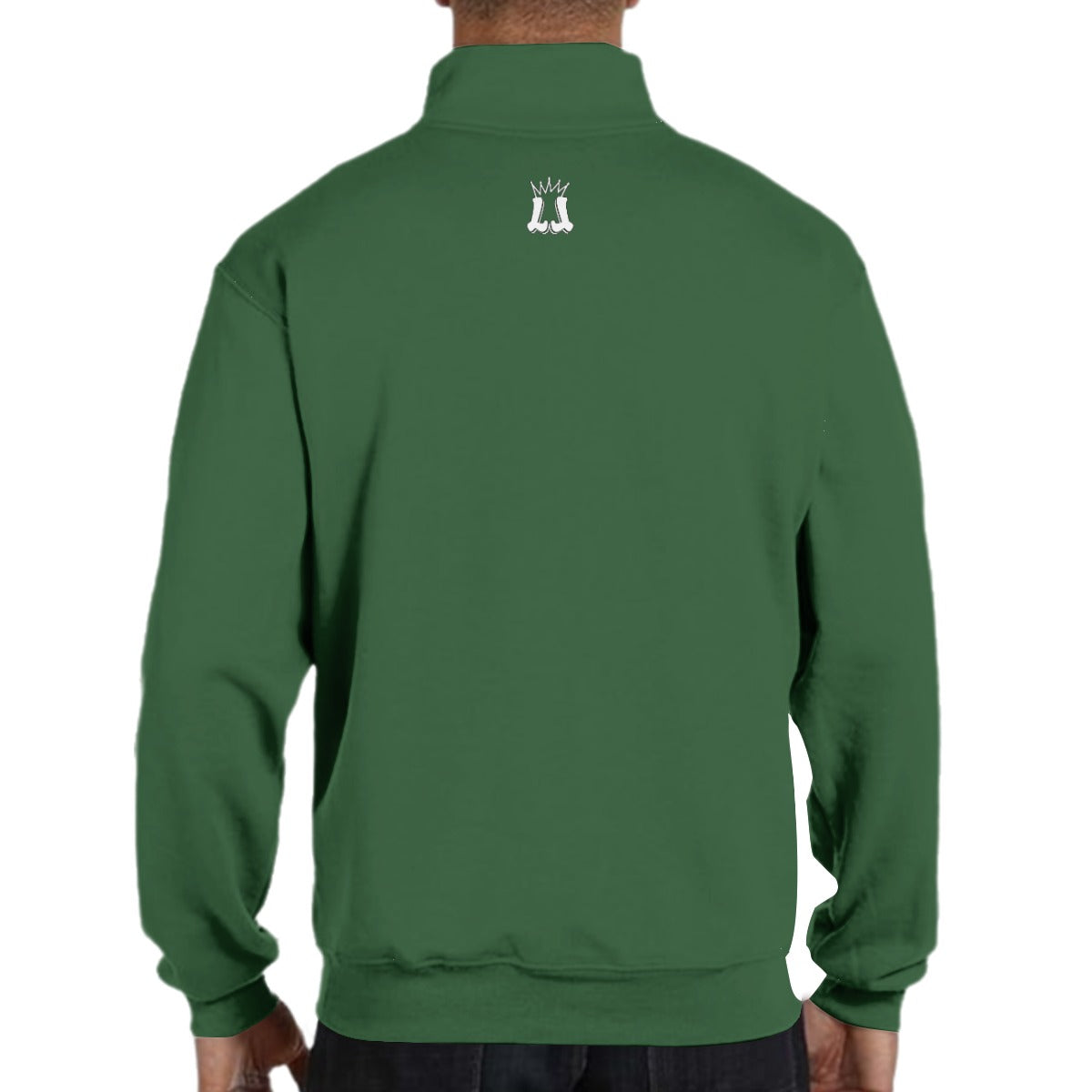 Adult Unisex Sturbridge Little League Half-Zip Placket Pullover - Green Edition