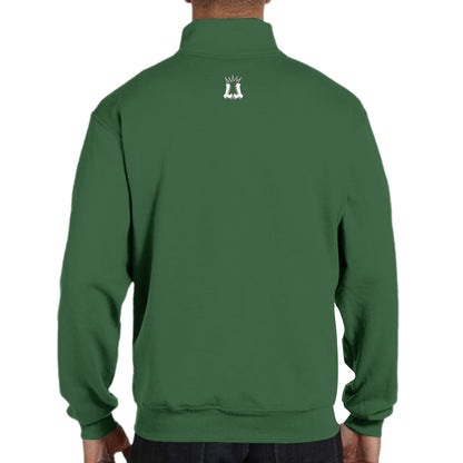 Adult Unisex Sturbridge Little League Half-Zip Placket Pullover - Green Edition
