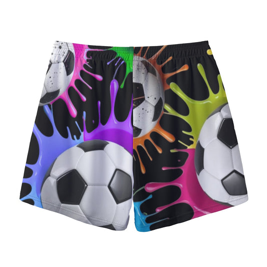 All-Over Print Adult Soccer Mesh Shorts: Paint Splash