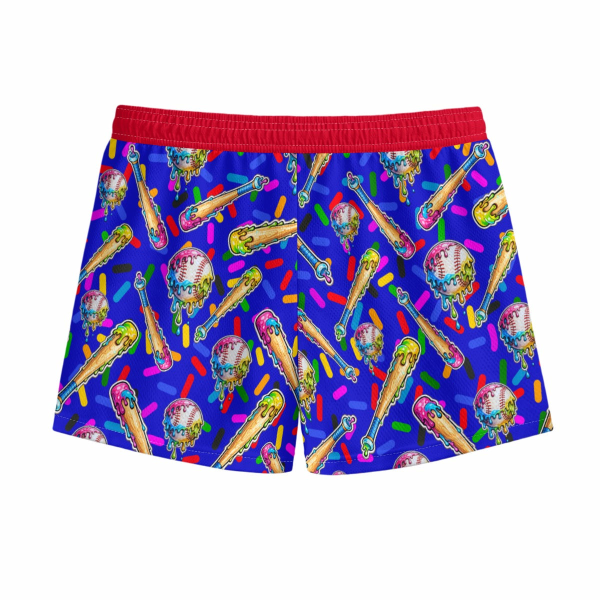 Youth Baseball Mesh Shorts, Ice Cream Drip Blue Edition