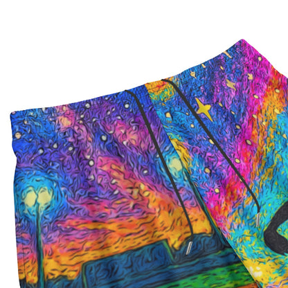 All-Over Print Adult Mesh Shorts, Baseball Canvas Design
